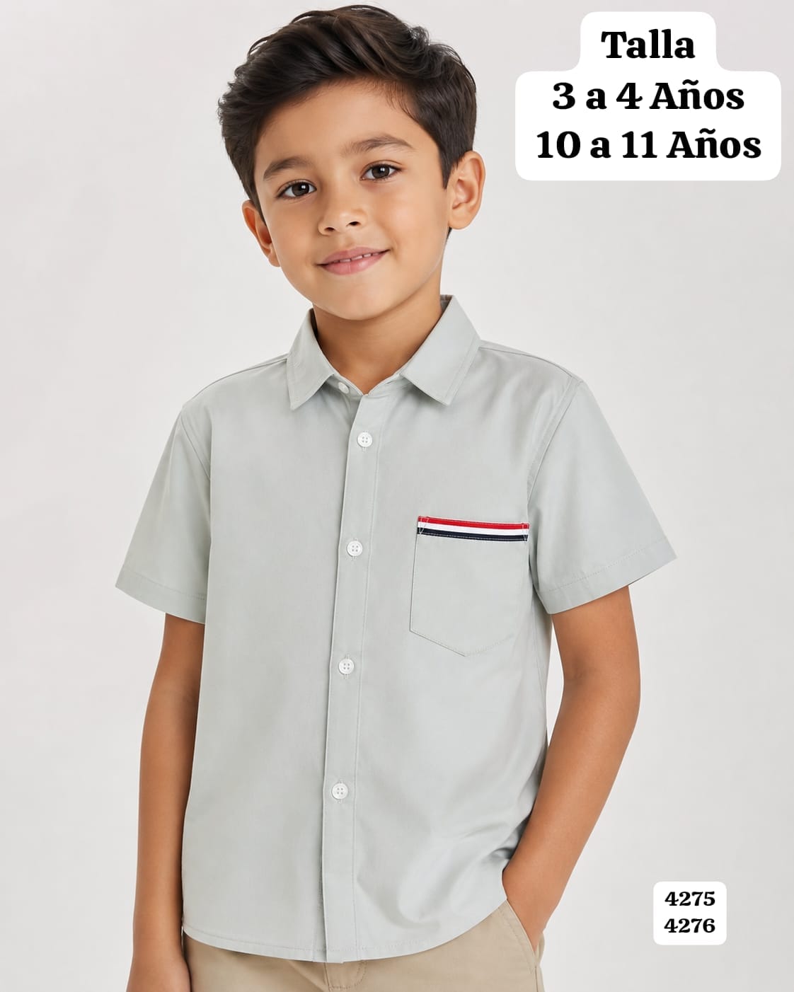 CAMISA DE BOTONES DE NIÑO