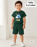 CONJUNTO VERDE DE SHORT DE NIÑO
