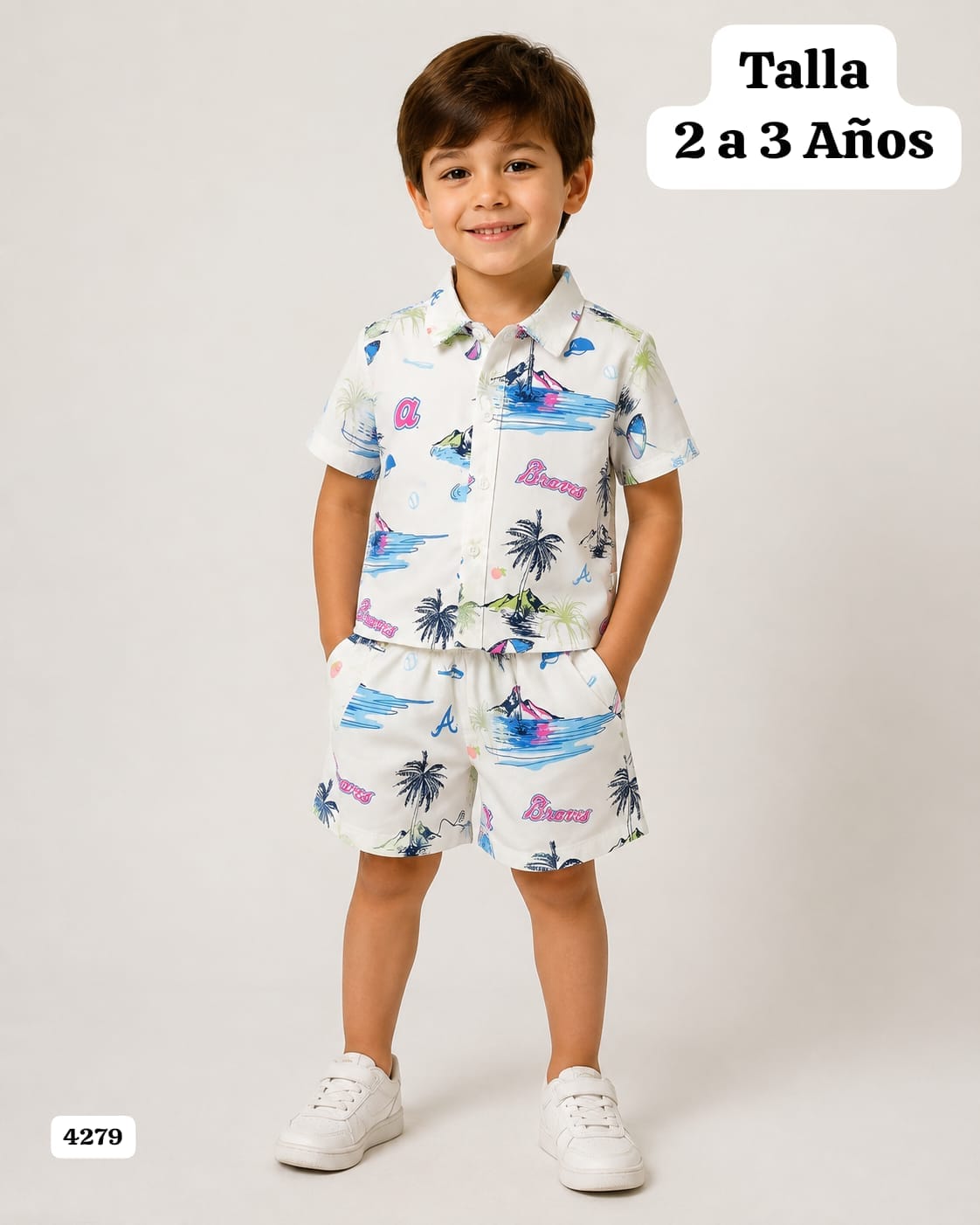 CONJUNTO ESTILO PLAYA PARA NIÑO