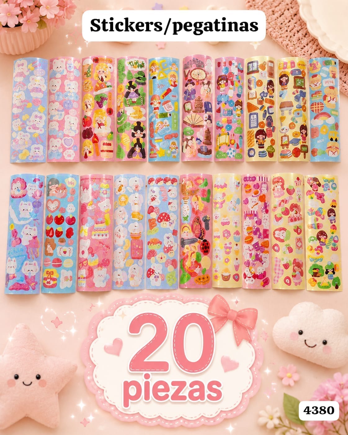 20 STICKERS/PEGATINAS