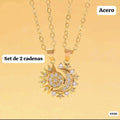 SET DE CADENAS DEL SOL Y LA LUNA PARA PAREJAS