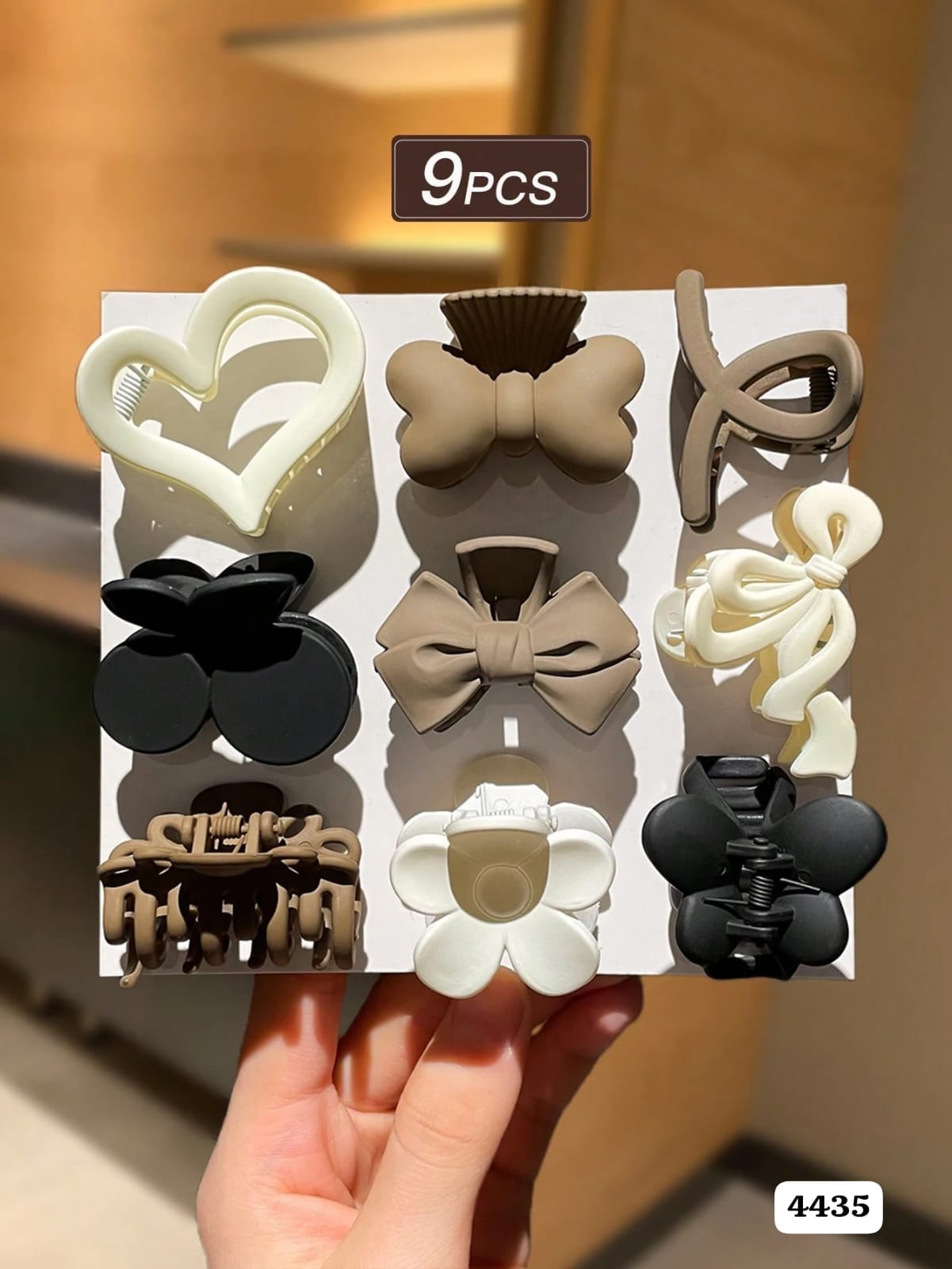 SET DE 9 GANCHITOS PEQUEÑOS DE PELO