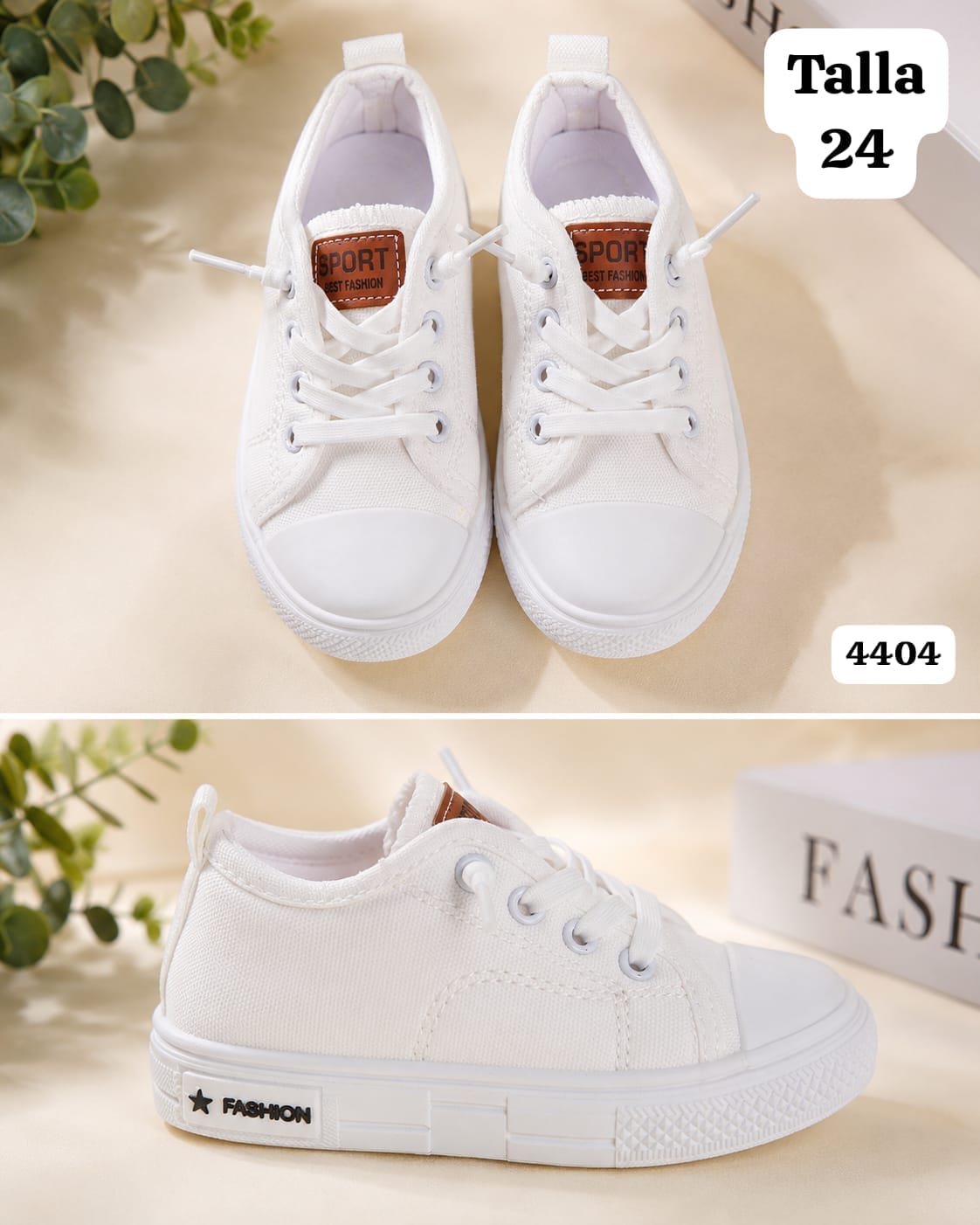 TENIS BLANCOS DE NIÑO