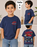 CAMISA AZUL CON DIBUJO DE RAYO MCQUEEN DE NIÑO