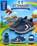 TENIS AZUL Y BLANCO ST.THIAGO DE NIÑO