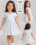 VESTIDO CON FLORES DE NIÑA