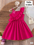 VESTIDO ROSA FUCSIA DE NIÑA