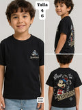 CAMISA NEGRA CON DIBUJO DE MICKEY DE NIÑO