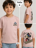 CAMISA ROSA CON DIBUJO DE MICKEY DE NIÑO