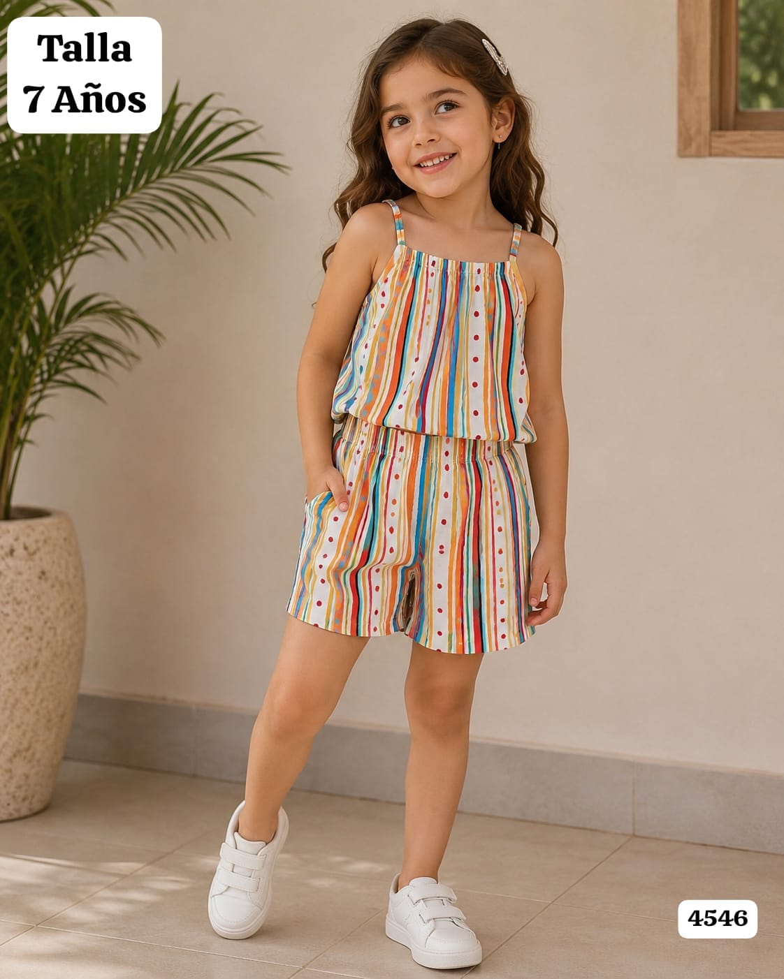 CONJUNTO RAYADO DE NIÑA