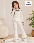 CONJUNTO MANGA LARGA Y PANTALONETA DE NIÑA