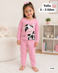 CONJUNTO ROSA DE VACA DE NIÑA