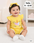 CONJUNTO AMARILLO DE CAMISA Y SHORT DE NIÑA