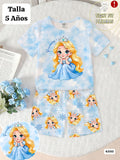CONJUNTO CELESTE CON PRINCESA
