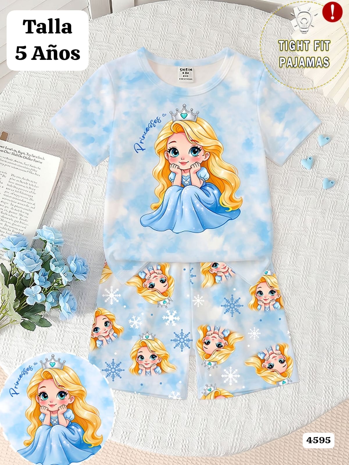 CONJUNTO CELESTE CON PRINCESA