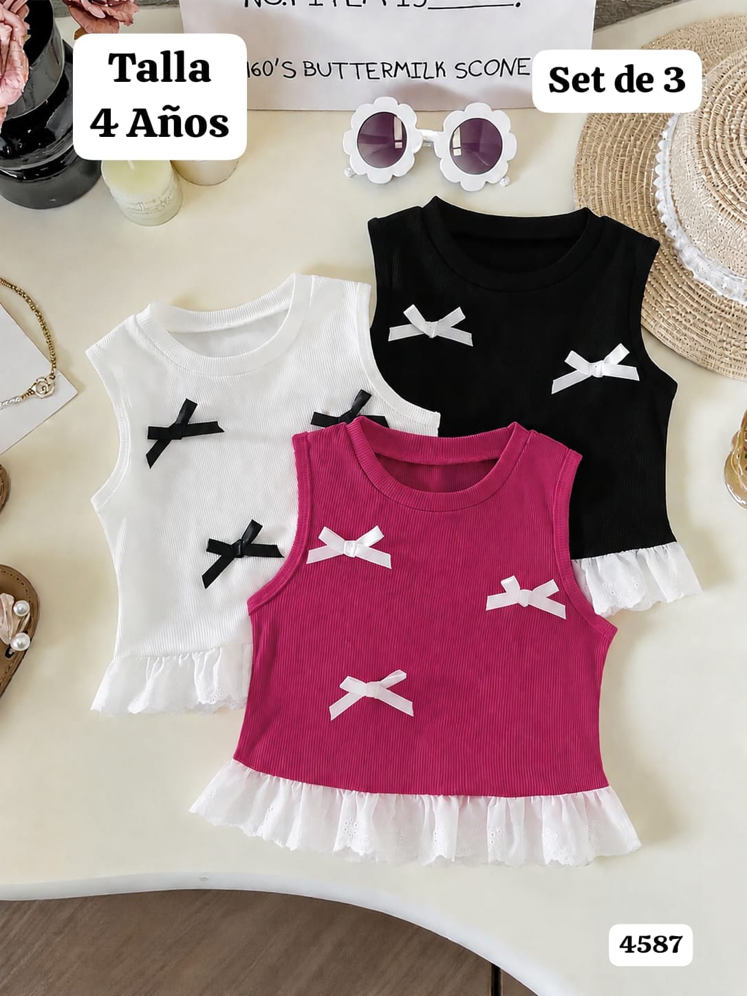 SET DE 3 CENTROS DE NIÑA