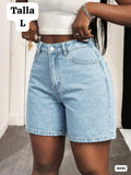 SHORT CELESTE DE MUJER