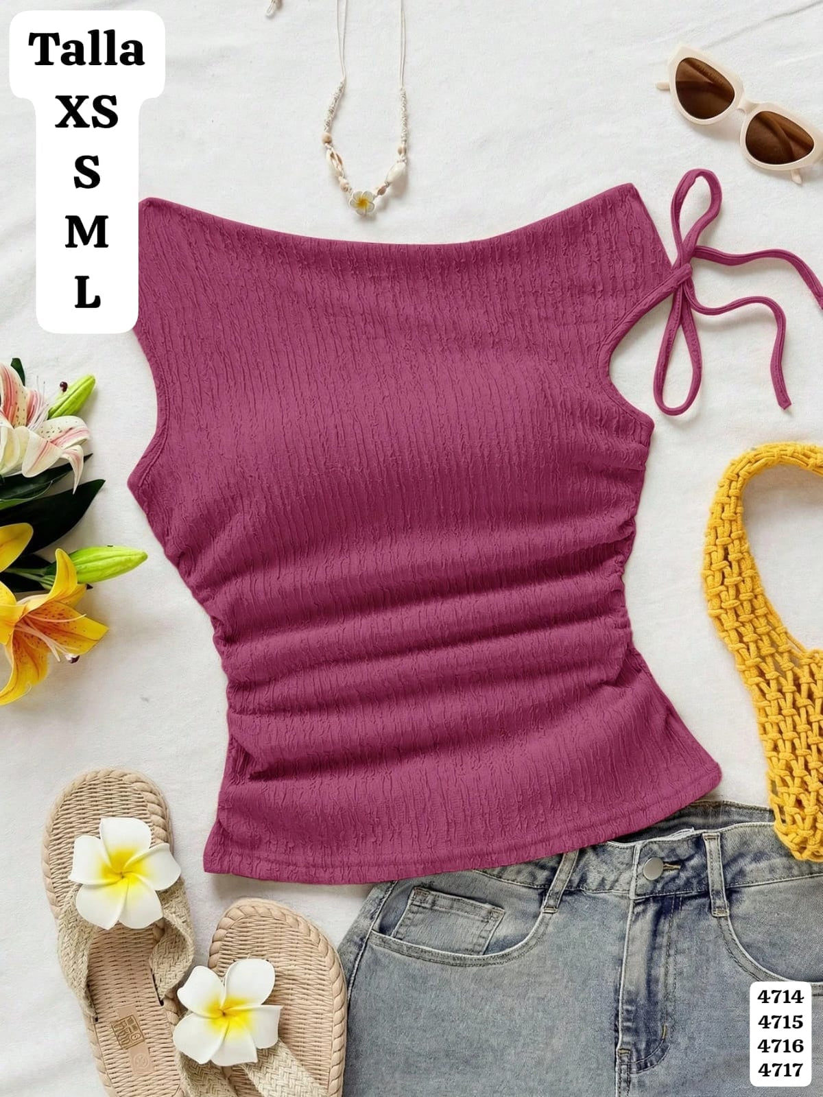 BLUSA MANGA CAIDA CON CHONGO DE MUJER