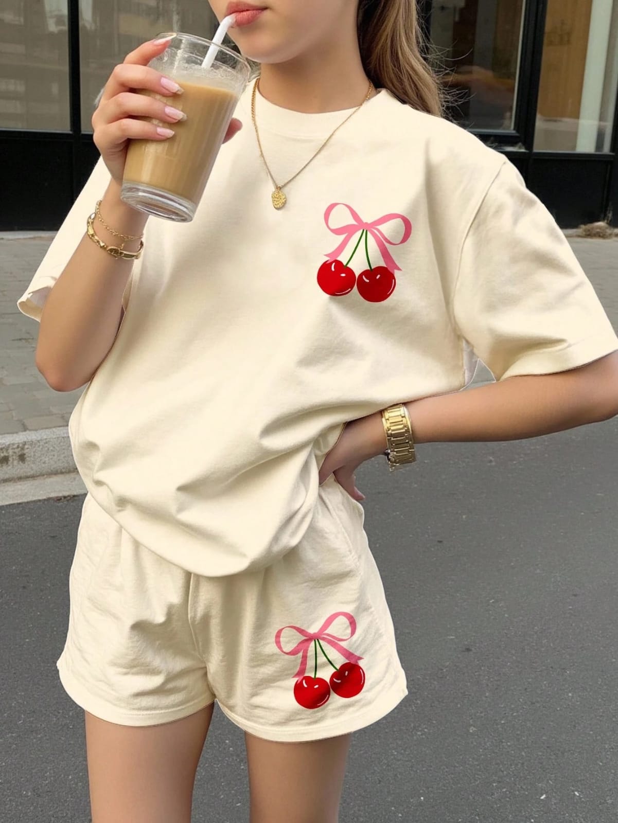 CONJUNTO DE SHORTS DE NIÑA