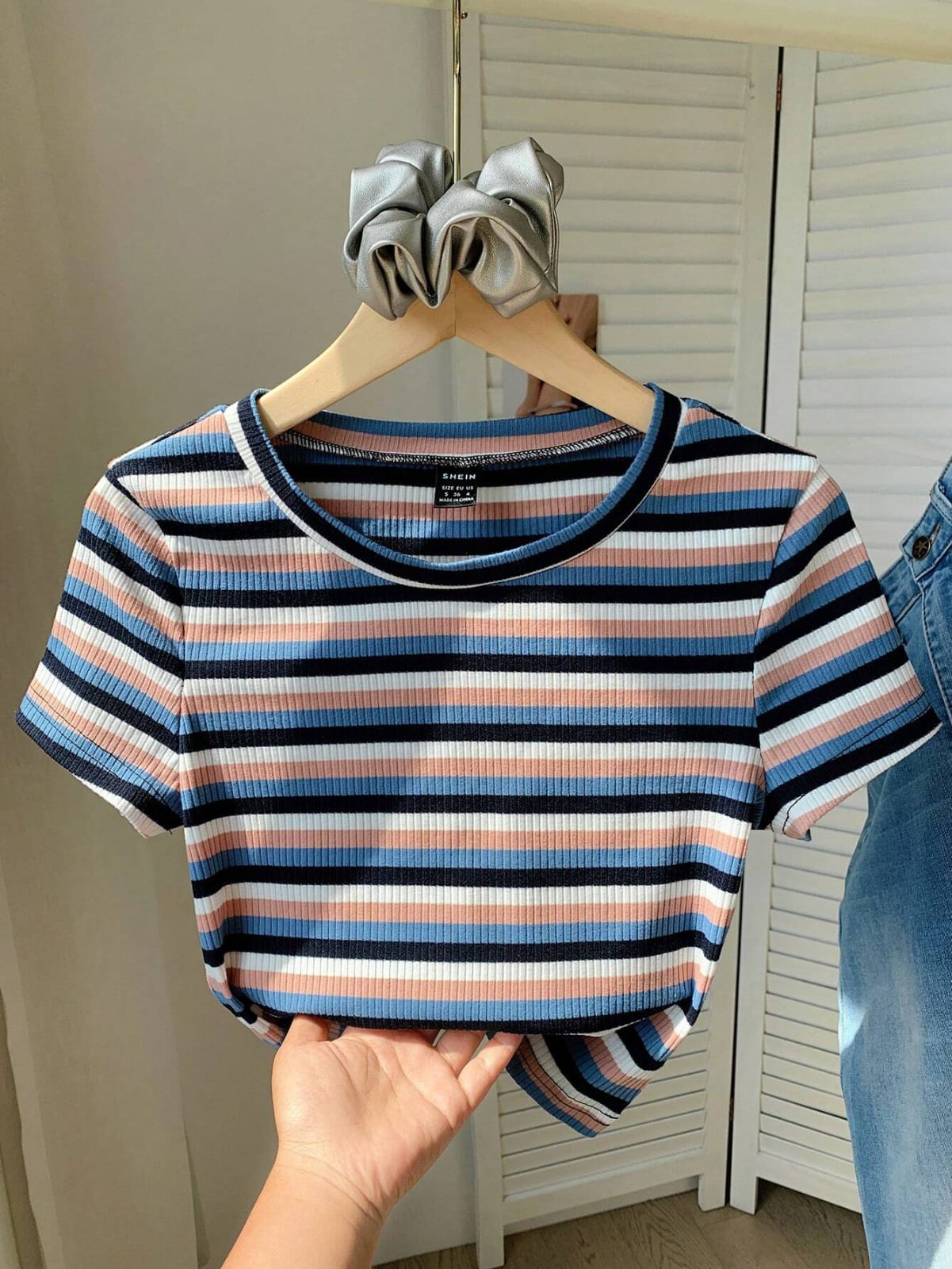 CAMISA DE MUJER RAYADA CASUAL