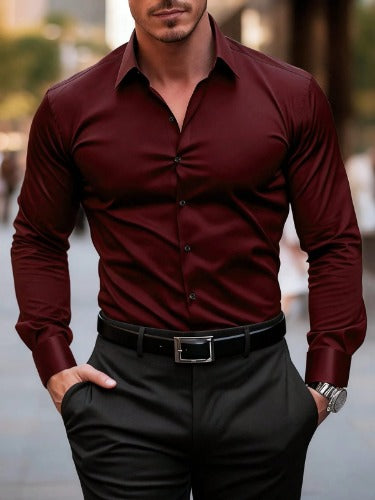 CAMISA MANGA LARGA DE HOMBRE