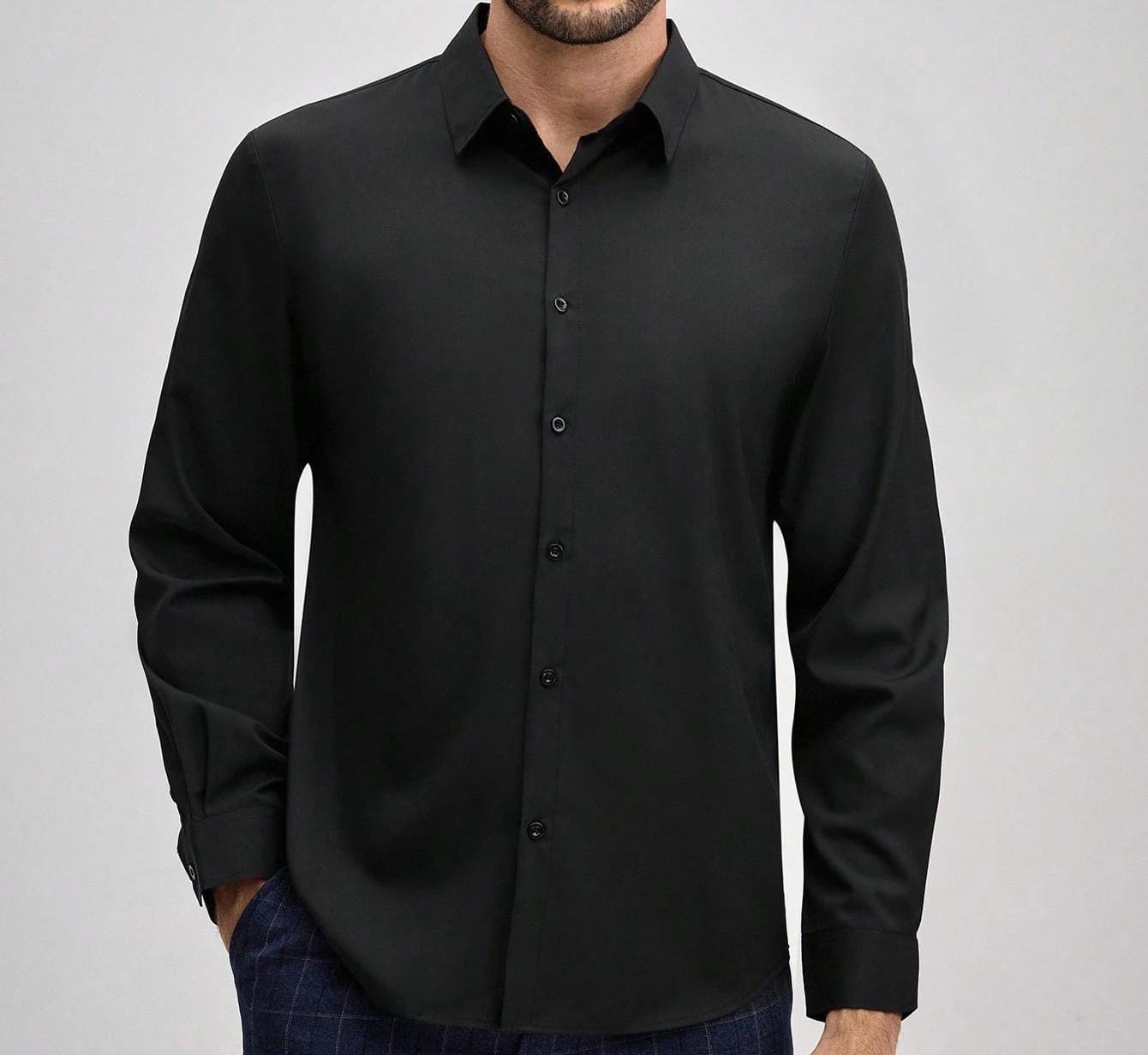 CAMISA MANGA LARGA DE HOMBRE