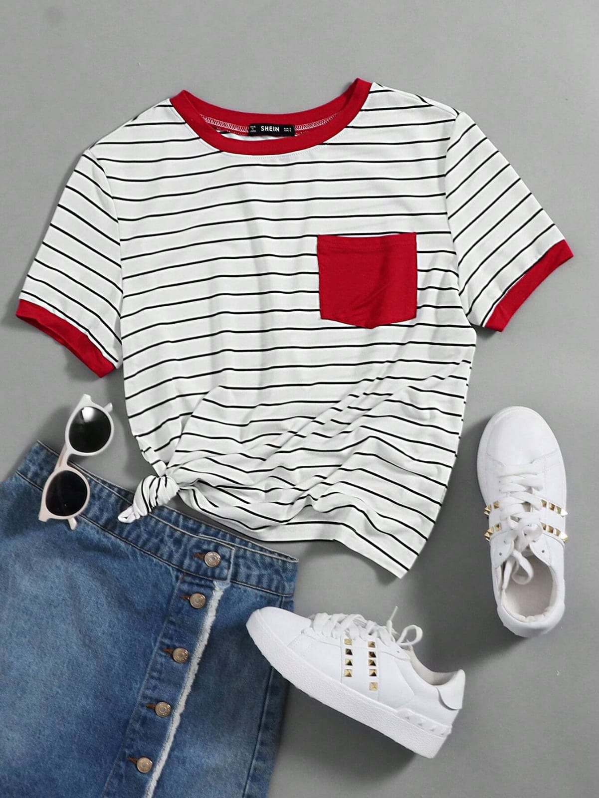 CAMISA CON RAYAS