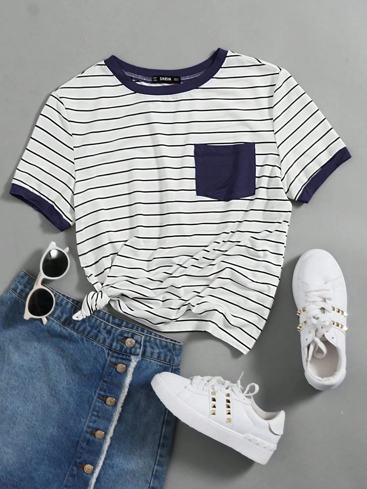 CAMISA CON RAYAS