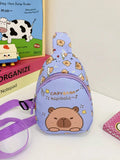 BOLSA DE PECHO CON ESTANPADO DE CAPIBARA