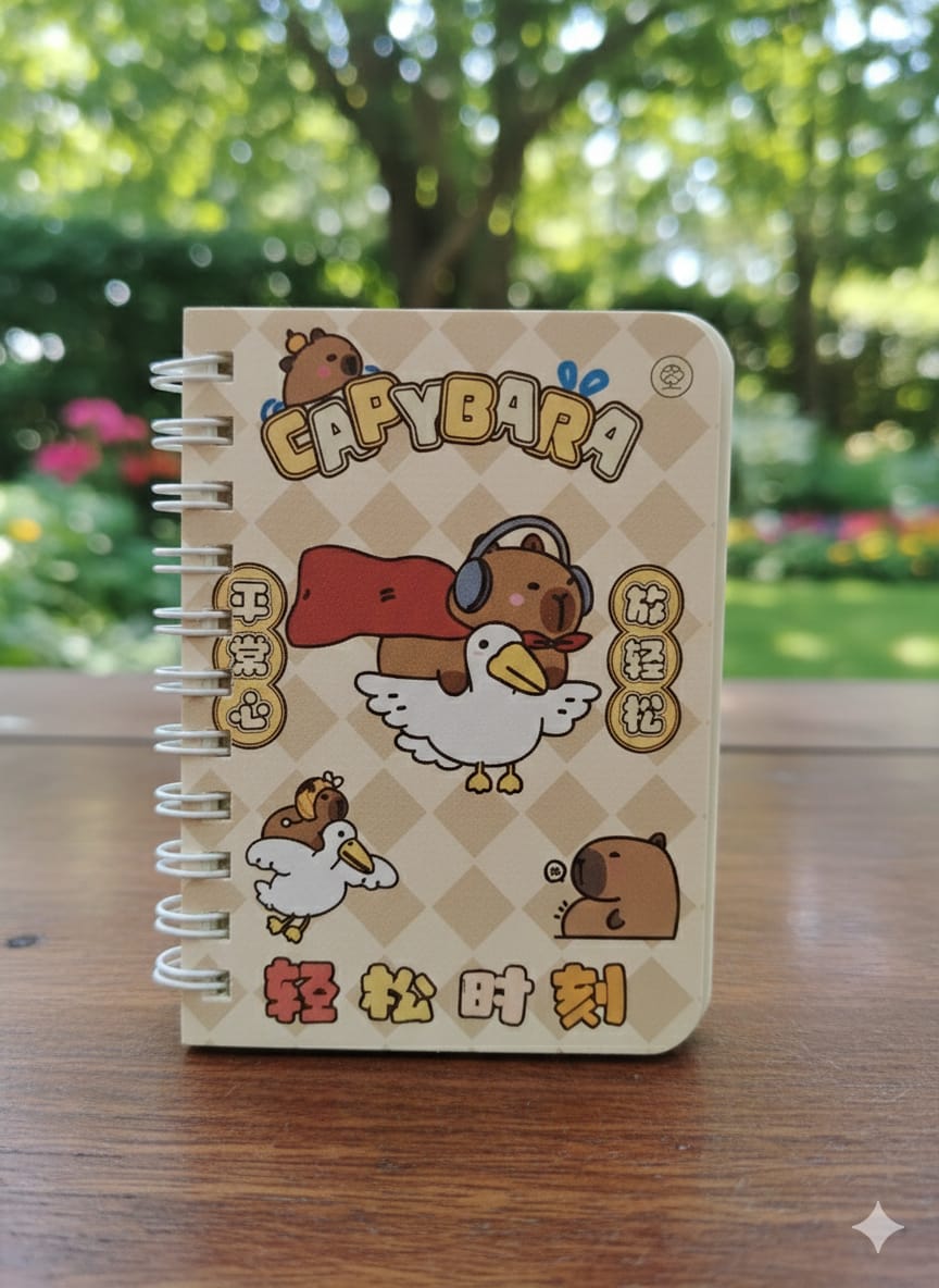 LIBRETA CON DISEÑO DE CAPIBARA PEQUEÑA