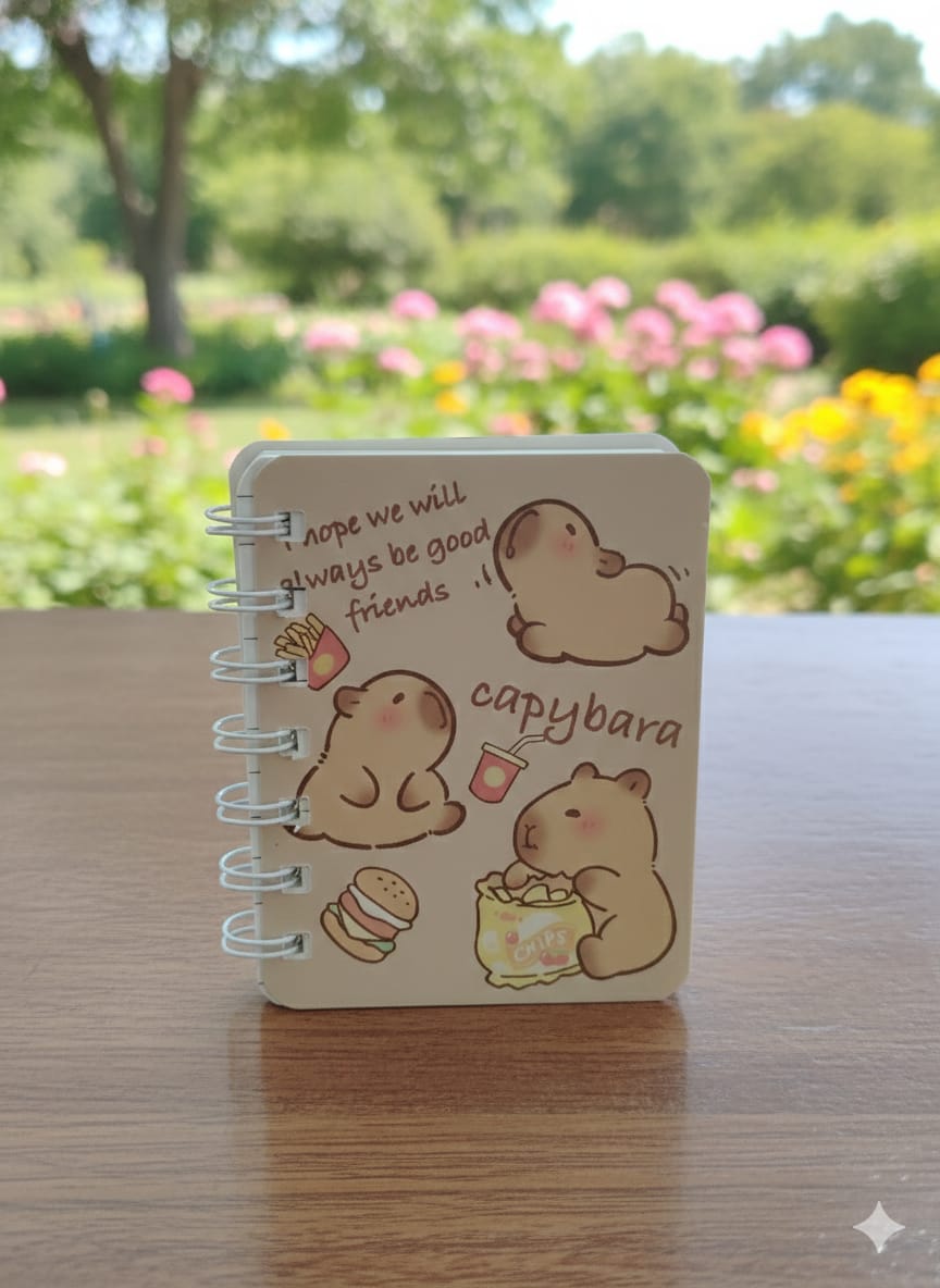 LIBRETA CON DISEÑO DE CAPIBARA PEQUEÑA