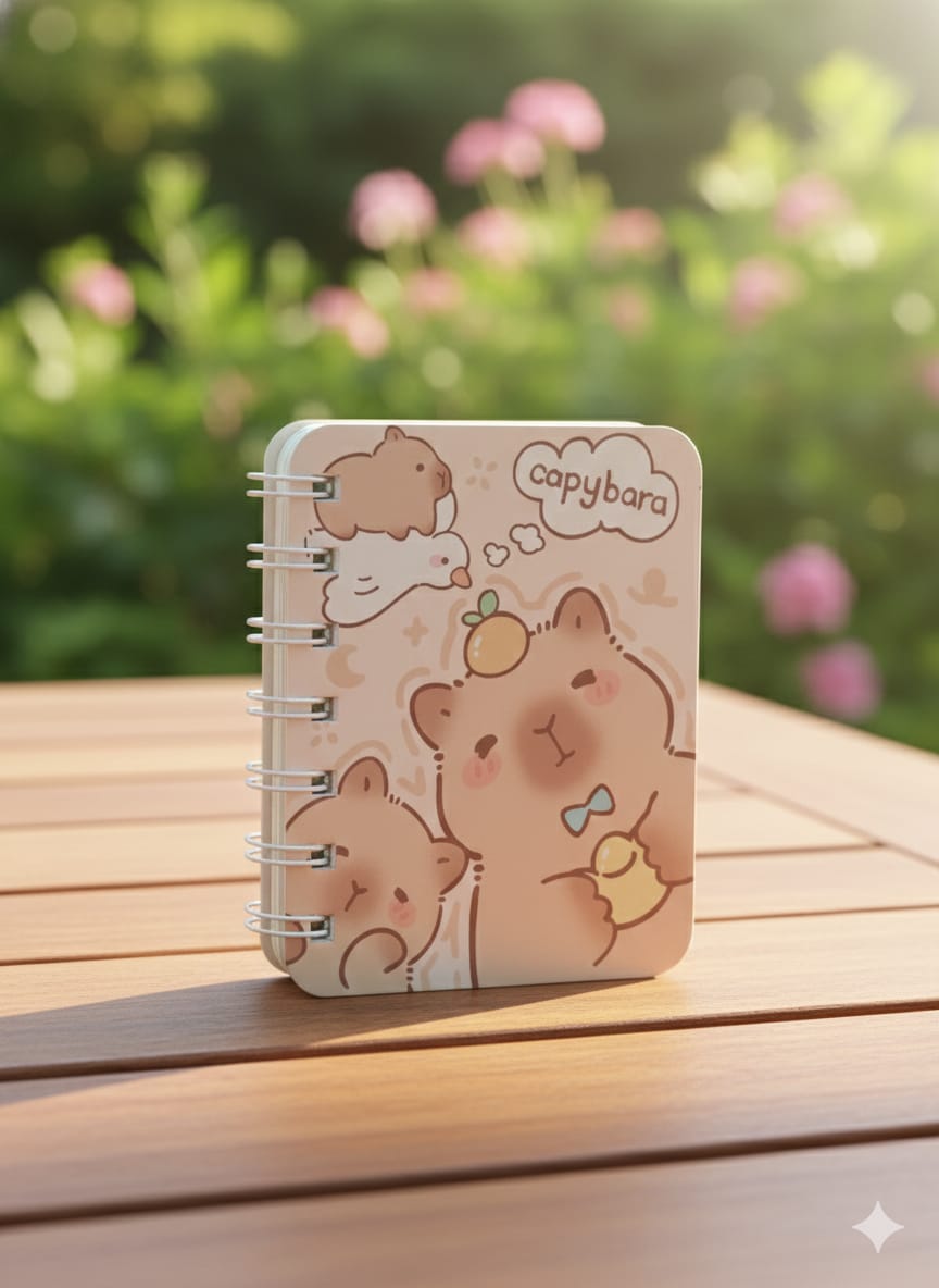 LIBRETA CON DISEÑO DE CAPIBARA PEQUEÑA