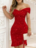 VESTIDO CORTO Y ELEGANTE DE MUJER
