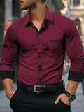 CAMISA DE HOMBRE CON BOTONES NEGROS