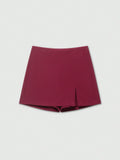 FALDA SHORT CON SEMI APERTURA DE MUJER