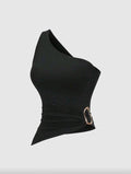 BLUSA SIN MANGAS CON HEBILLA METALICA