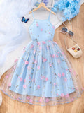 VESTIDO CON ESTAMPADO DE FLORES DE NIÑA