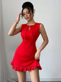 VESTIDO DE DAMA DE AMARRE