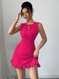 VESTIDO DE DAMA DE AMARRE