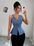BLUSA COLOR AZUL