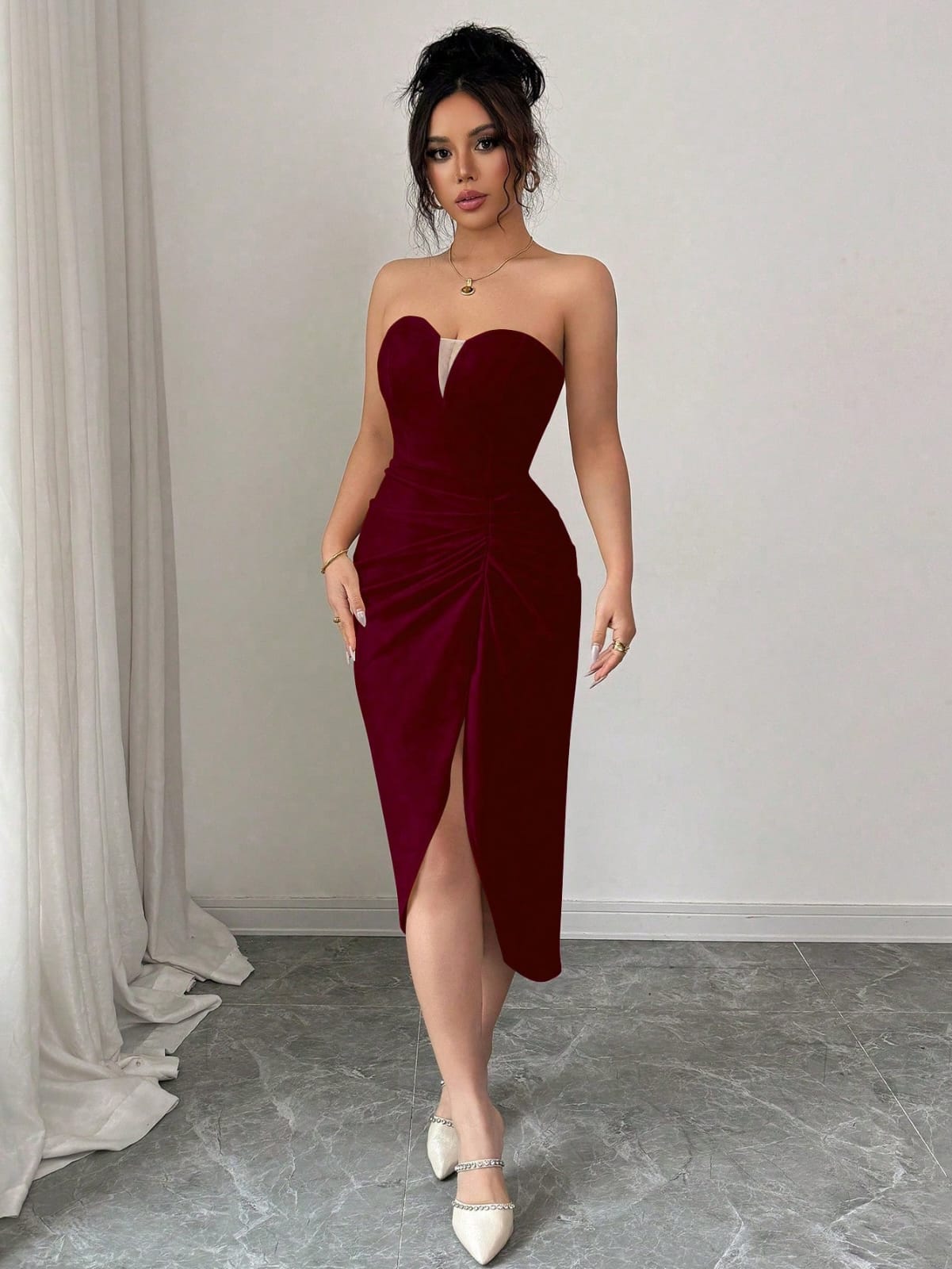 VESTIDO LARGO DE DAMA