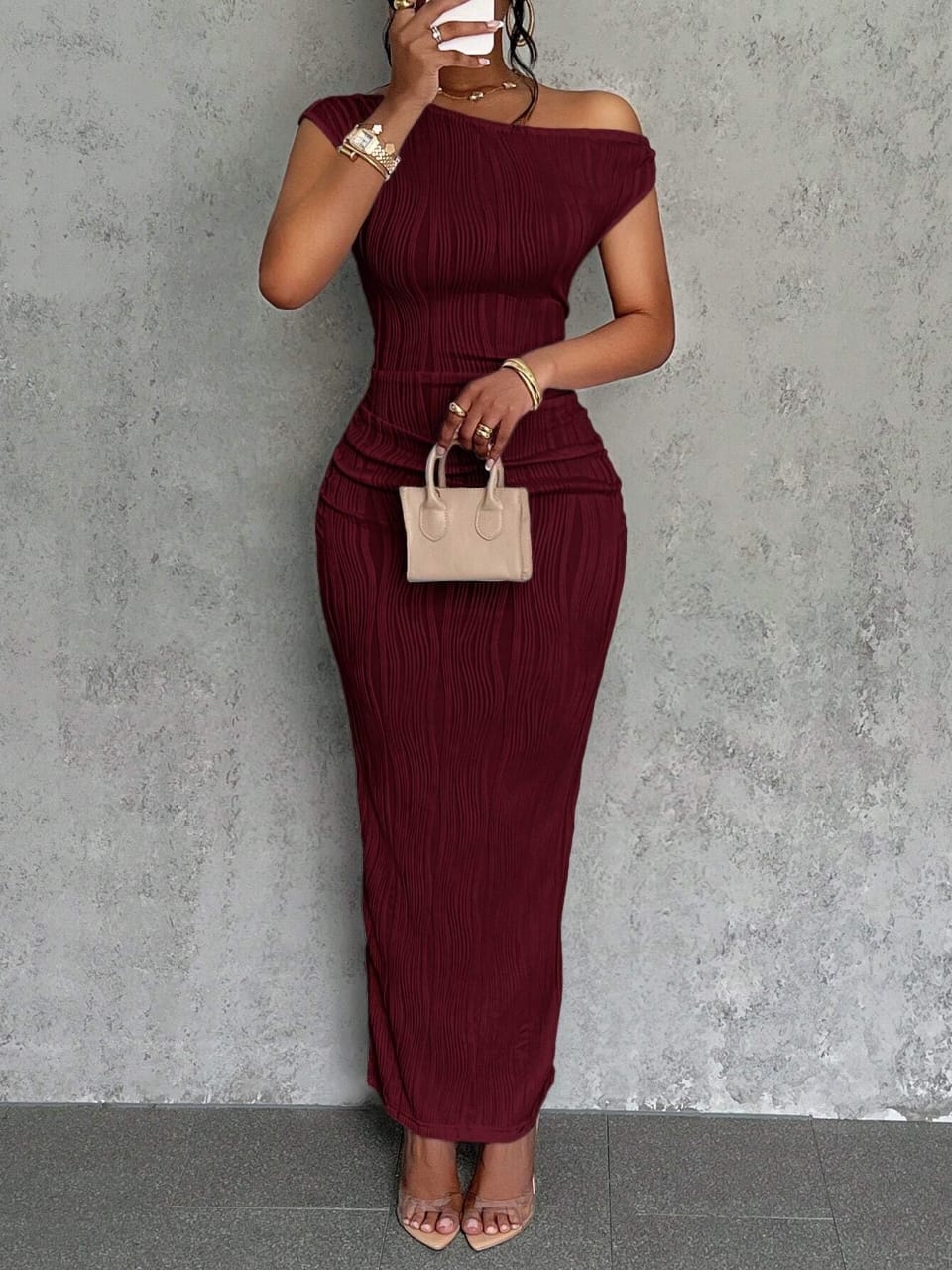 VESTIDOS DE MUJER MANGA CAIDA