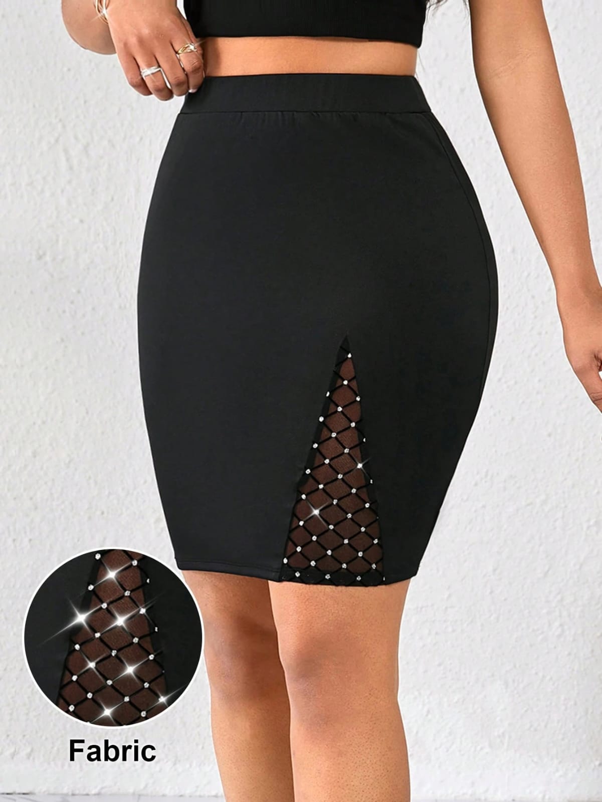 FALDA CON AVERTURA DE MUJER