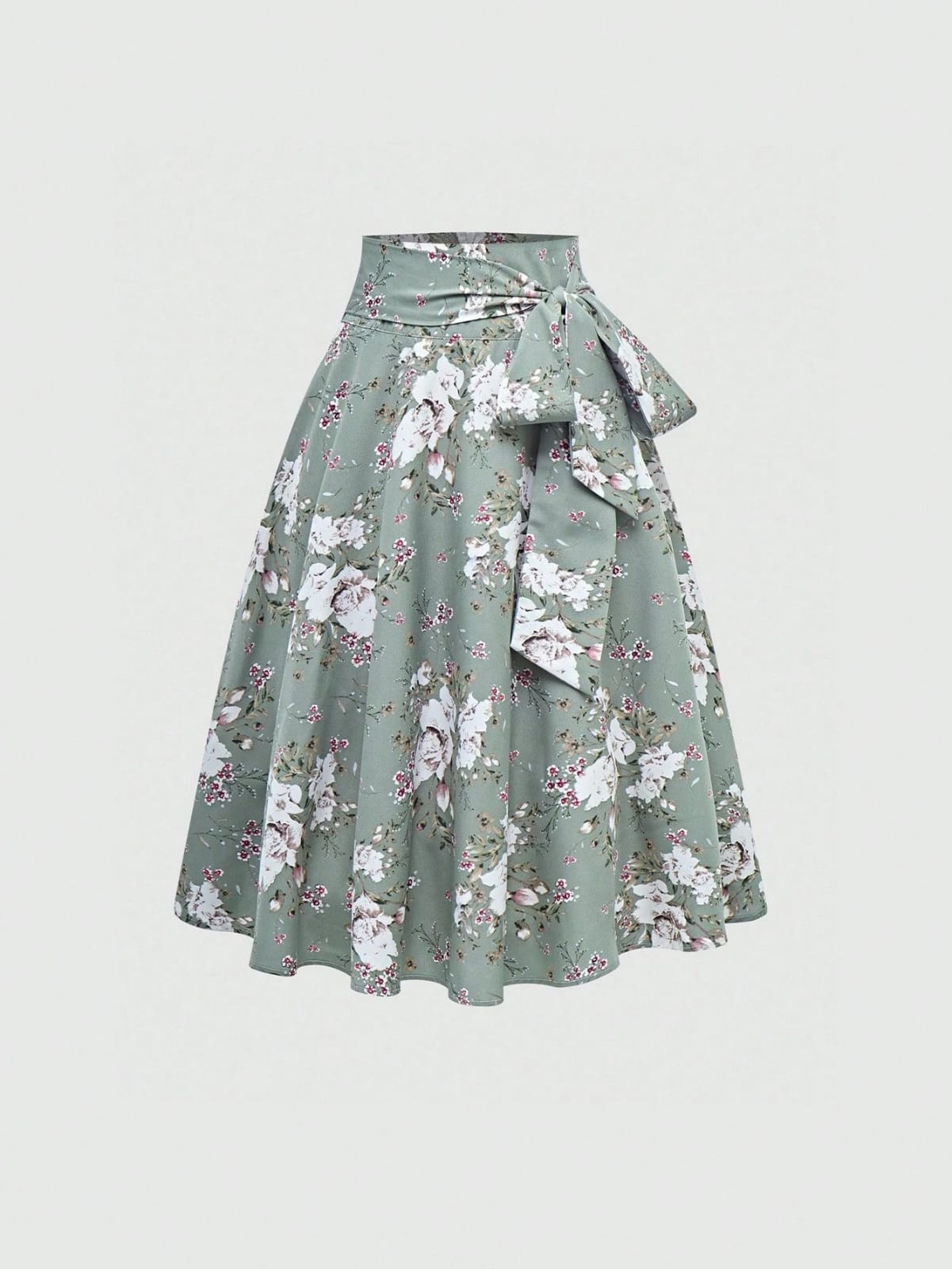 FALDA DE MUJER CON ESTAMPADO FLORAL