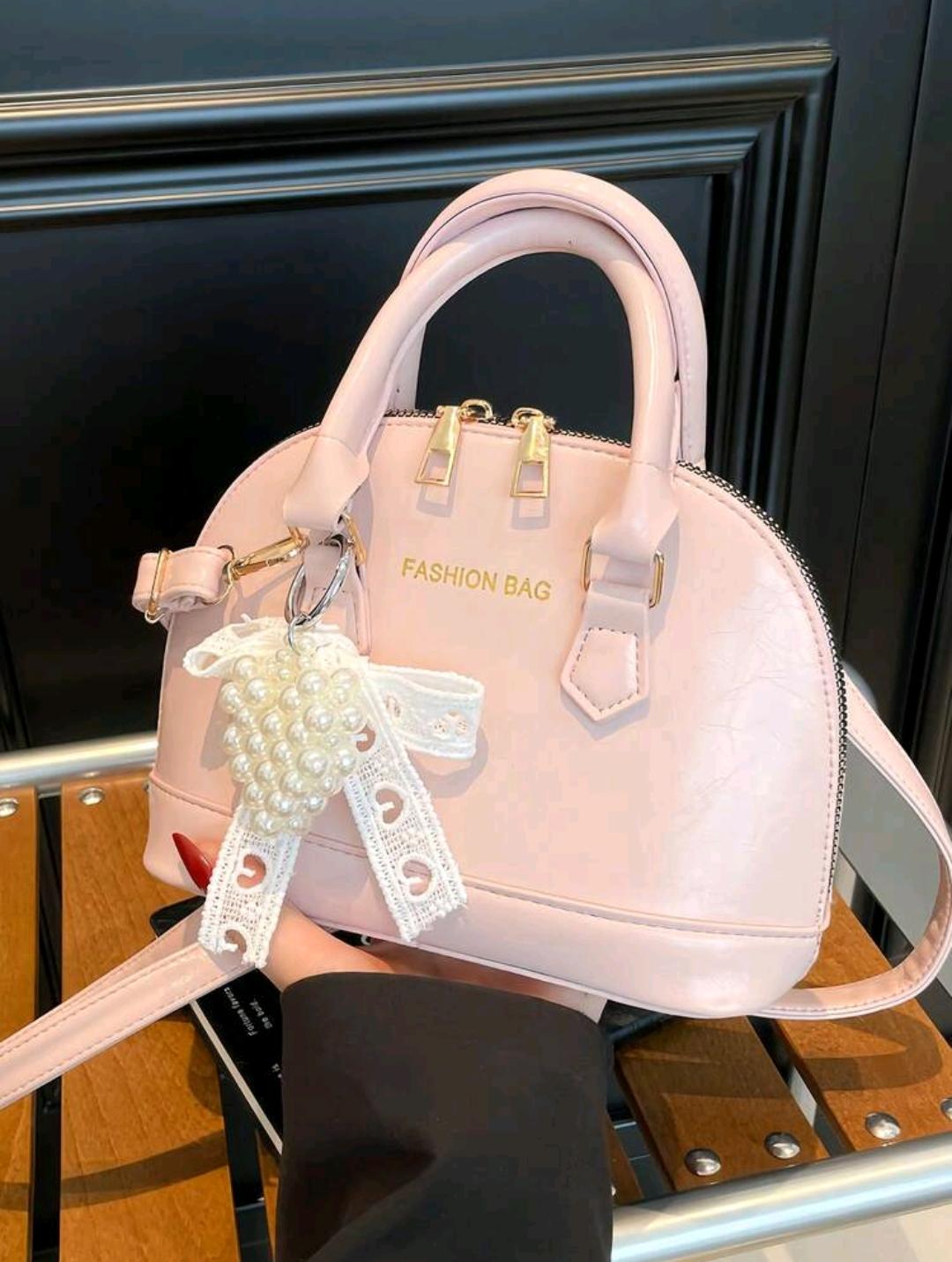 CARTERA CON PERLAS