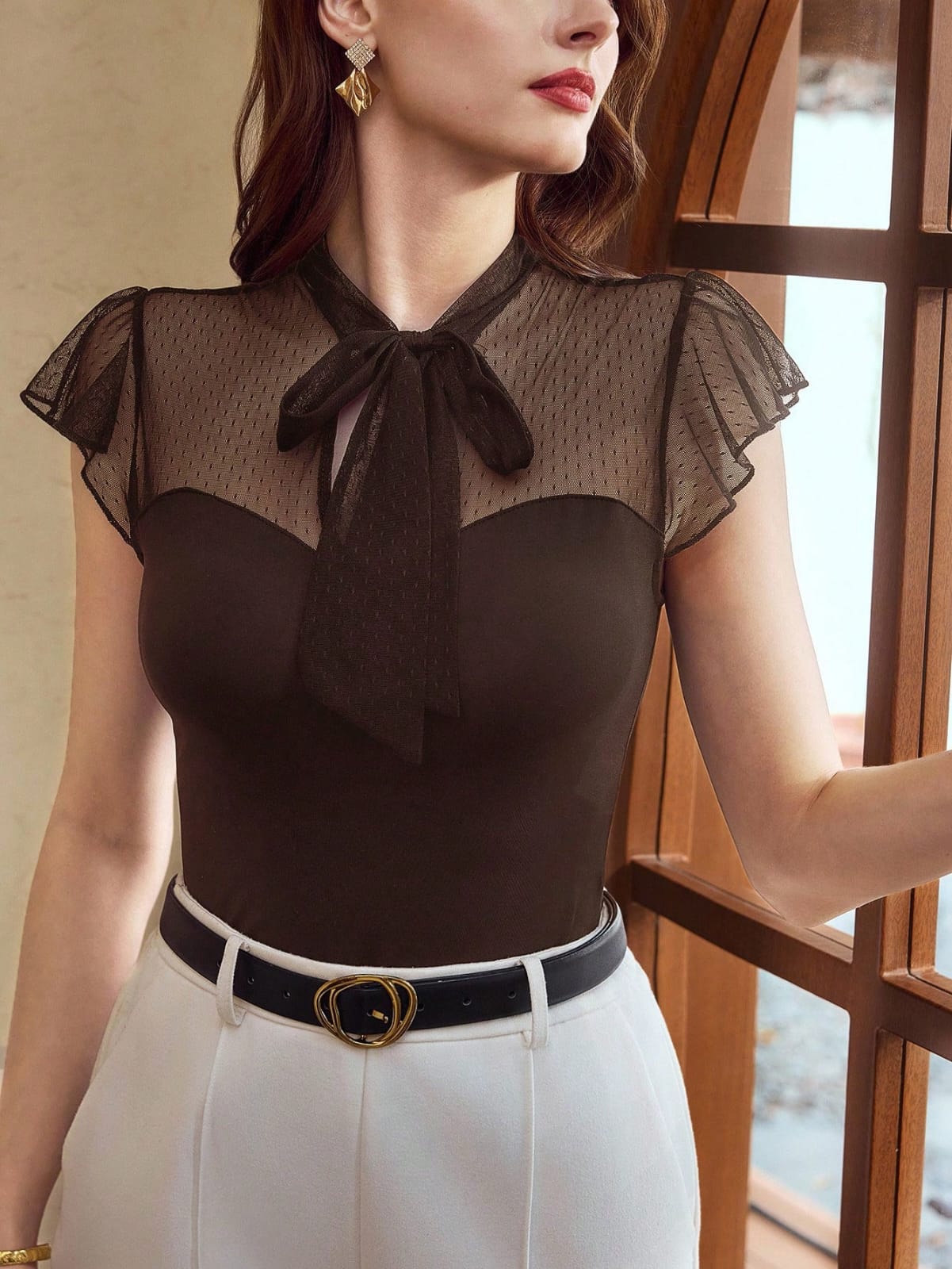 BLUSA CON CHONGO DE MUJER