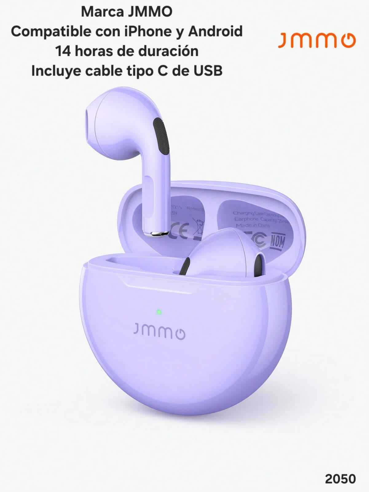 AURICULARES INALÁMBRICOS JIMMO BLANCOS