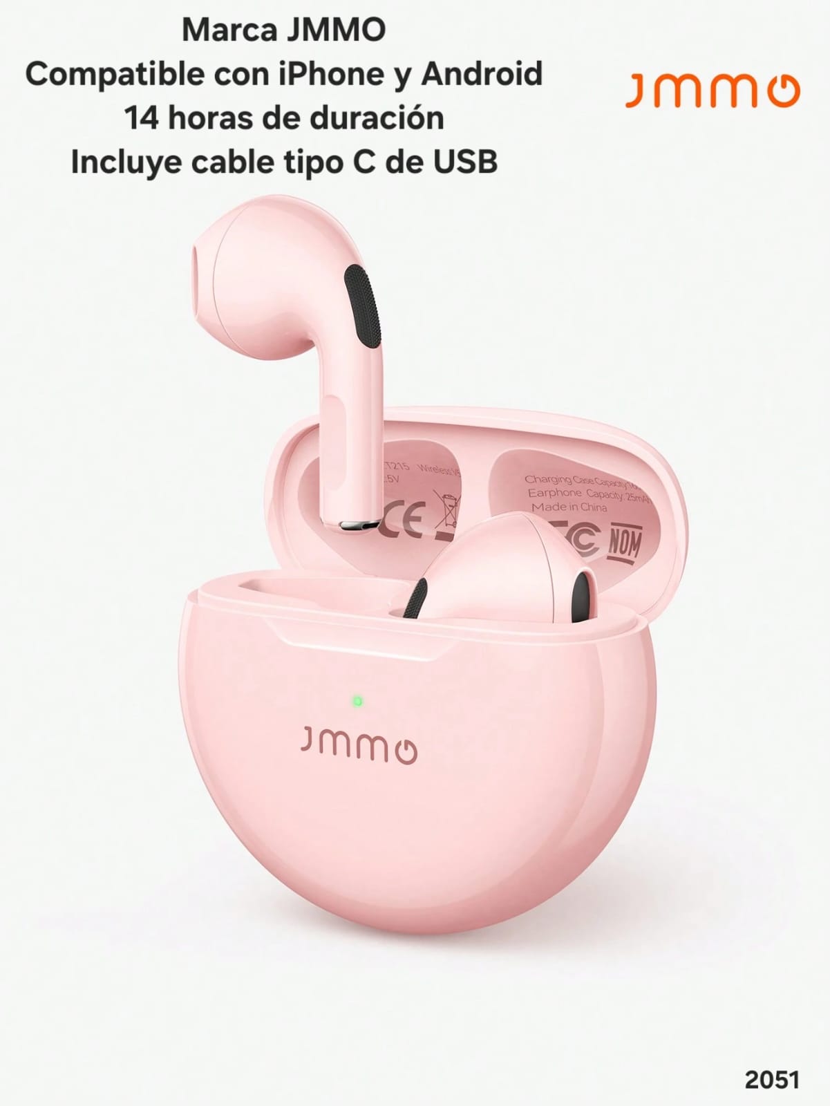 AURICULARES INALÁMBRICOS JIMMO BLANCOS