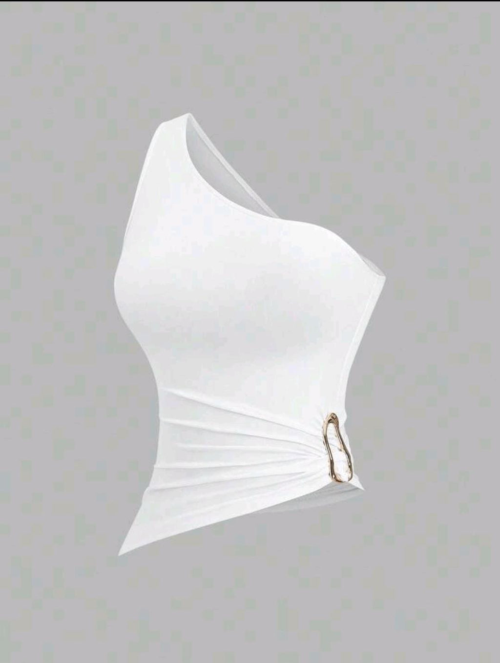 BLUSA SIN MANGAS CON HEBILLA METALICA DE MUJER