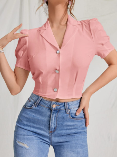 CAMISA COLOR ROSADA TALLA S 0005535